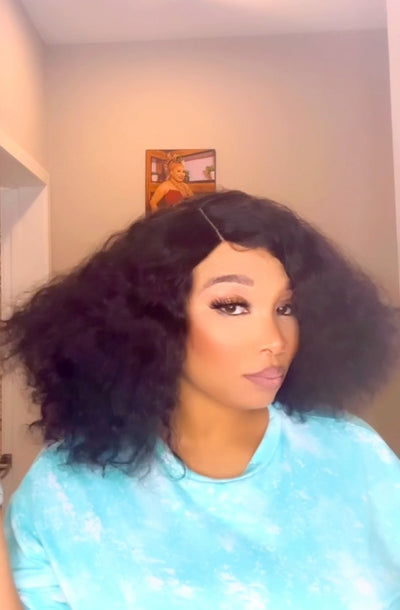 Natural wavy bob wig