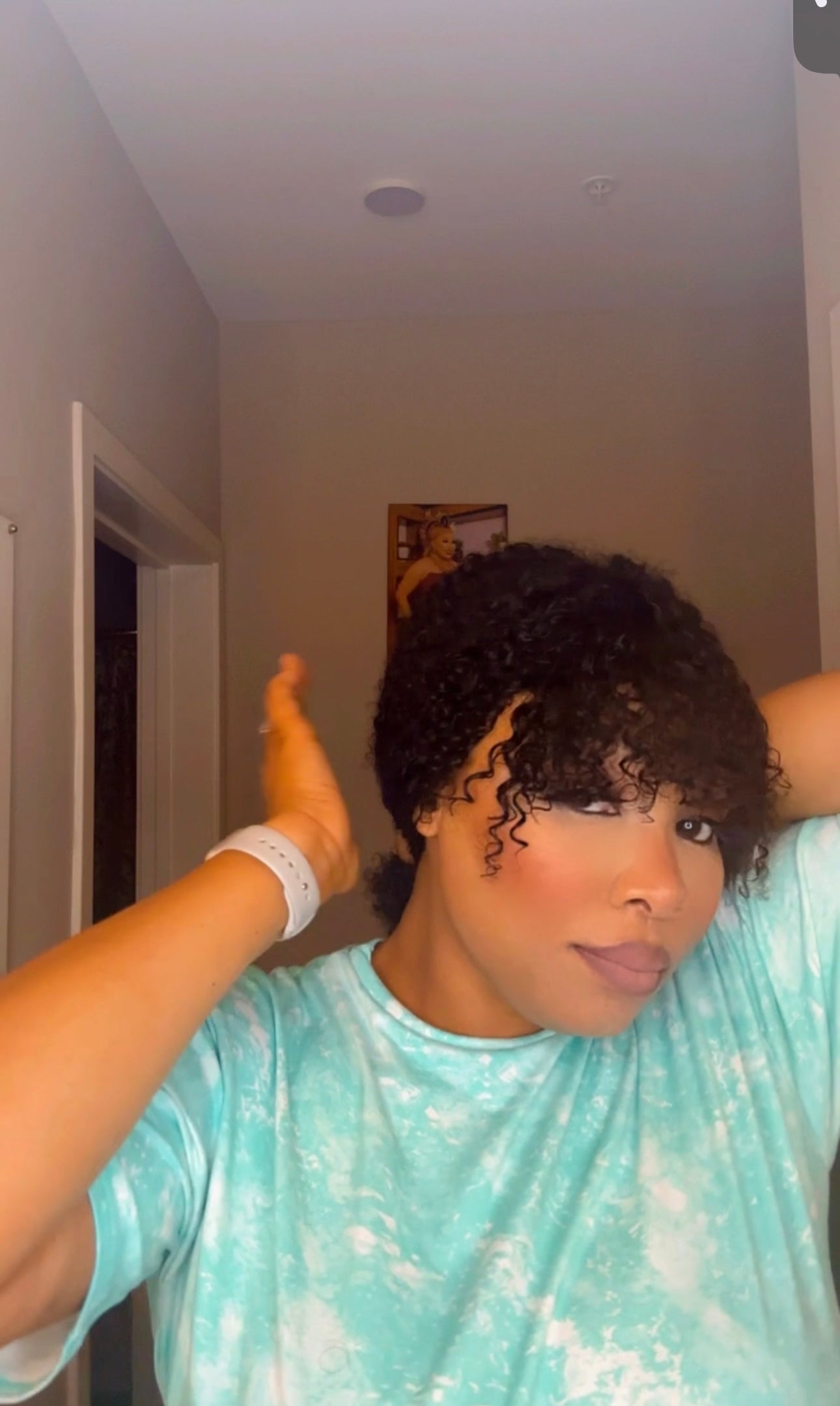 Bob kinky curly fringe