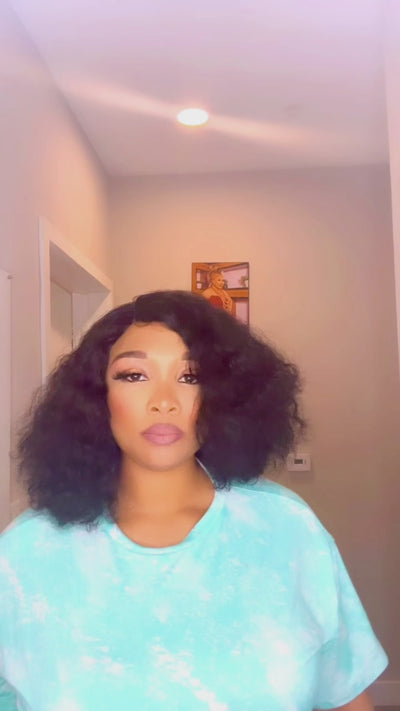 Natural wavy bob wig