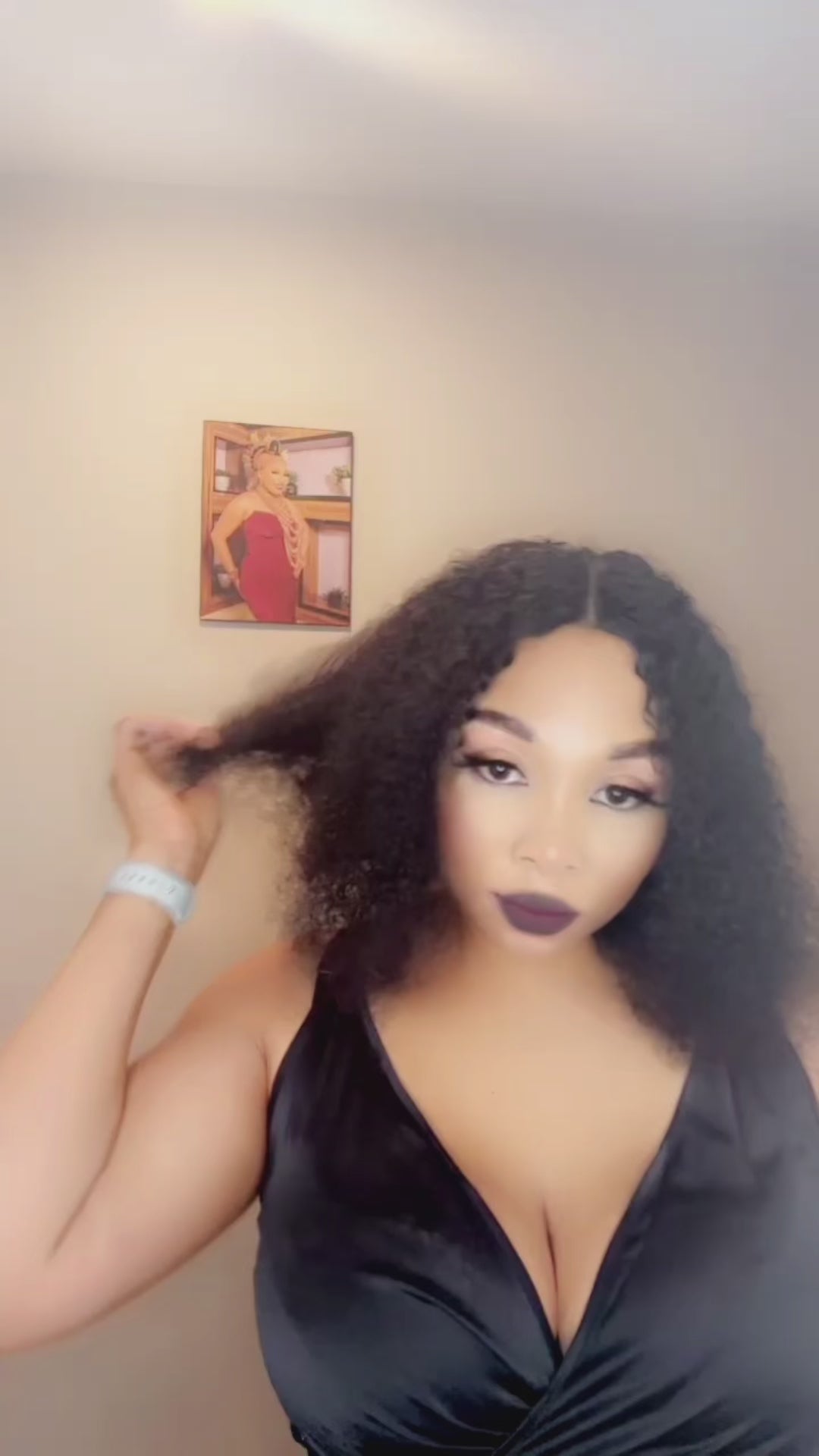 Kinky curly wig