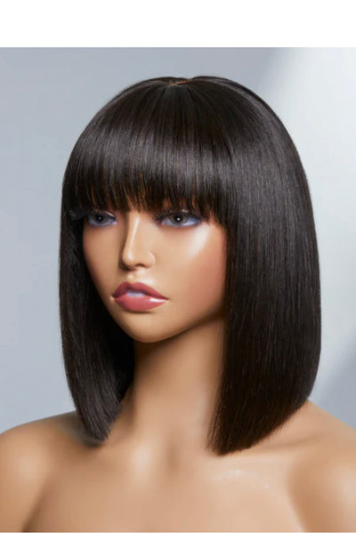 Luxury bob bang wig